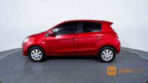 Jual bekas Mitsubishi Mirage Exceed AT 2014 Merah,lokasi di Kota Bekasi