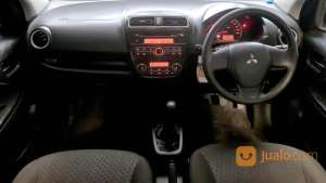 Jual bekas Mitsubishi Mirage GLX MT 2015 Putih,lokasi di Kota Denpasar