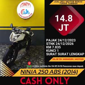 Jual bekas MOTOR SECOND NINJA 250 ABS 2014,lokasi di Depok