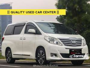 Jual bekas TDP 1jtToyota Alphard 3.5 V Q MPV AT 202 Kuning Metalik Stiker Putih Kondisi istimewa bergaransi dan dijamin siap pakai Kawanmobilbekas,lokasi di DKI Jakarta