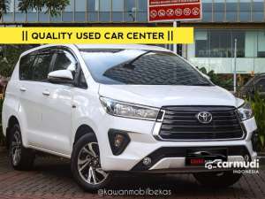 Jual bekas TDP 25jtToyota Kijang Innova 2,0 G MPV 2022 Putih kondisi istimewa bergaransi dan dijamin siap pakai Kawanmobilbekas,lokasi di DKI Jakarta