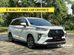 Jual bekas TDP 5jtToyota Veloz 1,5 Q TSS Premium Color MPV 2022 Putih kondisi istimewa bergaransi dan dijamin siap pakai Kawanmobilbekas,lokasi di DKI Jakarta