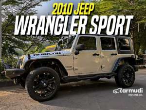 Jual bekas 2010 Jeep Wrangler 3.8 Sport X SUV Unlimited 4-Door Silver on Black,lokasi di DKI Jakarta