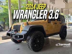 Jual bekas 2014 Jeep Wrangler 3.6 Sport Renegade Plus 4 Door SUV Brown on Black Rubicon Coklat,lokasi di DKI Jakarta