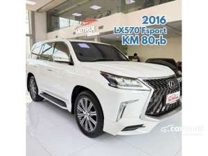 Jual bekas 2016 Lexus LX 570 5.7 Sport SUV White on Black ATPM LX570 Fsport Putih,lokasi di DKI Jakarta