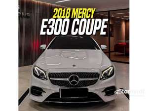Jual bekas 2018 Mercedes-Benz E300 2.0 AMG Line Coupe White on Black Red Mercy E 300 Putih,lokasi di DKI Jakarta