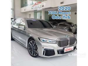 Jual bekas 2019 BMW 730Li 2.0 M Sport Sedan Facelift Platinum Grey on Brown 730 Li Msport Abu-abu,lokasi di DKI Jakarta
