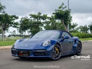 Jual bekas 2022 Porsche 911 3.8 Turbo S Convertible AT Biru Kondisi Istimewa Dan Dijamin Siap Pakai kawanmobilbekas,lokasi di DKI Jakarta