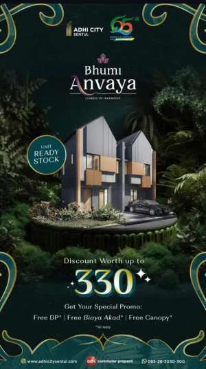 Adhi City Sentul Cluster Bhumi Anvaya Tipe Agra lokasi di Babakan Madang, tersedia melalui melalui situs Olx