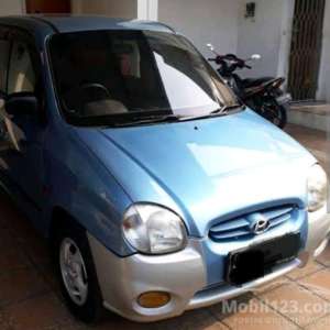 Jual bekas Hyundai Atoz GLS 1.0, Plat D, Automatic, Tahun 2001, Warna Biru, Surat-Surat Lengkap, STNK Hidup, Atas Nama Sendiri. Car,lokasi di Kab. Bandung