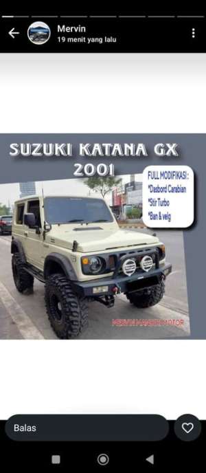Jual bekas Suzuki Katana GX Manual 2001,lokasi di K                           