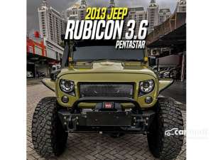 Jual bekas 2013 Jeep Wrangler 3.6 Rubicon Unlimited 4 Door SUV Green on Black Pentasar Mods Hijau,lokasi di DKI Jakarta