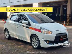 Jual bekas 2015 Mitsubishi Mirage 1.2 GLS Hatchback AT PutihTDP 7jtKondisi Istimewa Dan Dijamin Siap Pakai kawanmobilbekas,lokasi di DKI Jakarta