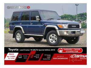 Jual bekas 2015 Toyota Land Cruiser 4.0 70 GXL 30th Anniversary SUV GRJ76 Special Edition Odo 1 Rbuan Pajak Panjang DP RENDAH LIMITED EDITION,lokasi di Banten