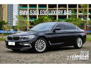 Jual bekas 2018 BMW 530i 2.0 Luxury Sedan B48 Odo 31 Rbuan ANTIK DP RENDAH,lokasi di Banten