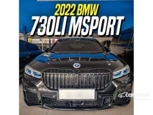 Jual bekas 2022 BMW 730Li 2.0 M Sport Sedan Black on Mocca Brown Msport Hitam,lokasi di DKI Jakarta