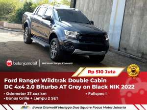 Jual bekas 4X4Ford Ranger Wildtrak Double Cabin 4x4 2.0 AT Grey 2022 2023,lokasi di 