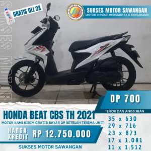 Jual bekas ADA GARANSI SERVICE DAN OLI GUYSS BEAT CBS TH 2021,lokasi di Bojongsari