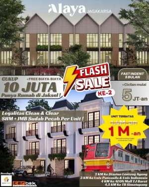 Alaya Jagakarsa Tipe Oasis lokasi di Jagakarsa, tersedia melalui melalui situs Olx