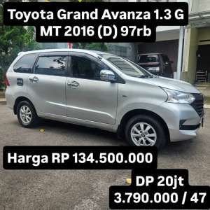 Jual bekas Antik KM 97rb.. Toyota Grand Avanza 1.3 G MT 2016 D,lokasi di 