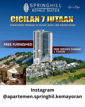 APARTEMEN SPRINGHIL ROYAL SUITE TOWER BARU UNIT BARU VIEW GOLF DP 0 lokasi di Kemayoran, tersedia melalui melalui situs Olx