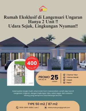 Cari Rumah SejukAsriLangensari Ungaran Solusinya lokasi di Ungaran Barat, tersedia melalui melalui situs Olx