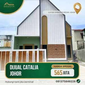 CATALIA JOHOR UKURANN 7x20 M2 MODEL INDUSTRIAL lokasi di Medan Johor, tersedia melalui melalui situs Olx