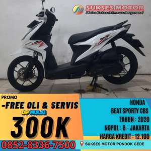 Jual bekas DP 300 RIBU HONDA BEAT SPORTY CBS TAHUN 2020,lokasi di Pasar Minggu