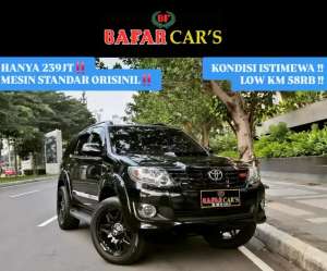 Jual bekas Fortuner Diesel VNT 2013 Low Km Rendah,lokasi di 