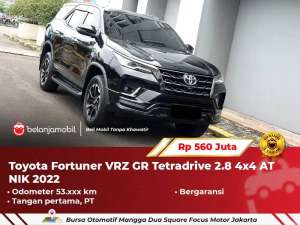 Jual bekas GARANSI 1THToyota Fortuner VRZ GR Tetradrive 2.8 4x4 AT 2022 2023,lokasi di 