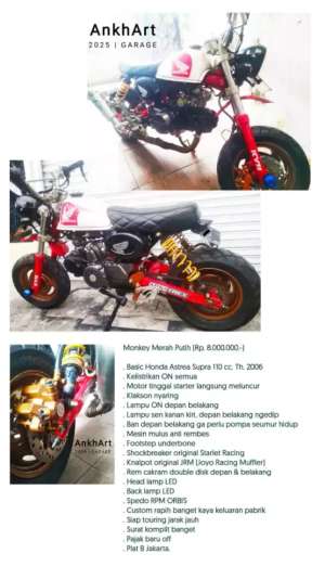 Jual bekas Honda Modif Monkey,lokasi di Tebet