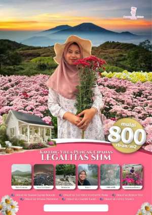 Jual kavling Villa wisata SHM hamparan Bunga Cipanas lokasi di Cipanas, tersedia melalui melalui situs Olx