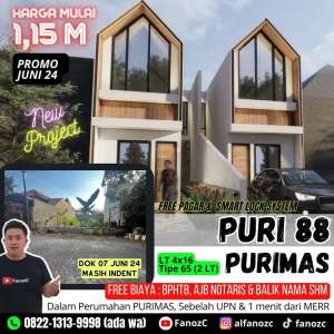 jual rumah surabaya, puri 88 purimas, rumah minimalis, perumahan lokasi di Gununganyar, tersedia melalui melalui situs Olx