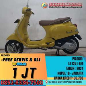 Jual bekas KM LOW VESPA LX 125 I-GET TAHUN 2024,lokasi di Karawaci
