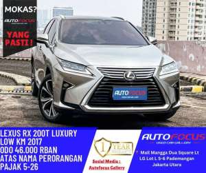 Jual bekas Lexus Rx200T Rx 200 T Luxury AT 2017 Low Km asli 46rban,lokasi di 