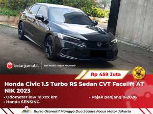 Jual bekas LOW KMHonda Civic 1.5 Turbo RS Sedan Facelift Sensing 2023 2024,lokasi di 