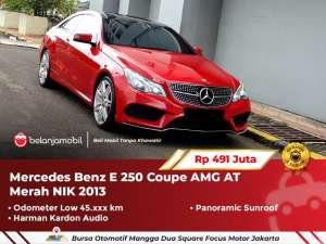 Jual bekas LOW KMMercedes Benz Mercy E250 Coupe AMG AT Merah 2013 2014,lokasi di 
