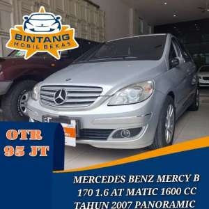 Jual bekas MERCEDES BENZ MERCY B 170 AT AUTOMATIC 1700 CC BENSIN TAHUN 2007,lokasi di 