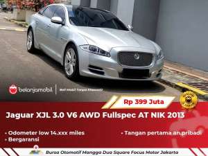 Jual bekas MILES ANTIK 14RB Jaguar XJL 3.0 V6 AWD Fullspec AT Silver 2013 2014,lokasi di 