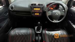 Jual bekas Mitsubishi Mirage GLX MT 2016 Merah,lokasi di Kota Surabaya