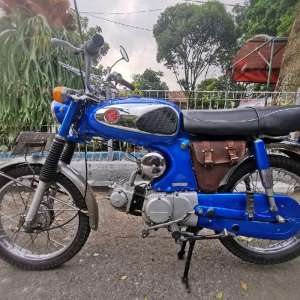Jual bekas Motor Clasic Honda S90 thn 1968 Biru Klasik Motorcycle,lokasi di Bandung