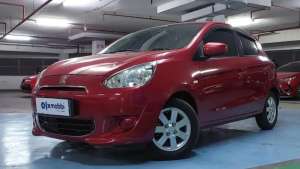 Jual bekas Pajak Panjang Mitsubishi Mirage 1.2 GLX Bensin-MT 2015 Merah,lokasi di 