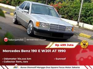 Jual bekas RARE ITEMMercedes Benz Mercy 190E W201 Sunroof AT Abu 1990 1991,lokasi di 