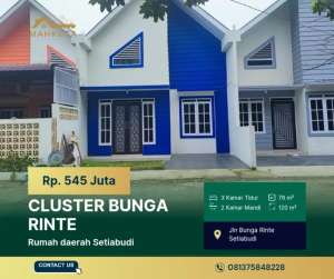 RUMAH BUNGA RINTE 6x20 3 KAMAR TIDUR lokasi di Medan Selayang, tersedia melalui melalui situs Olx
