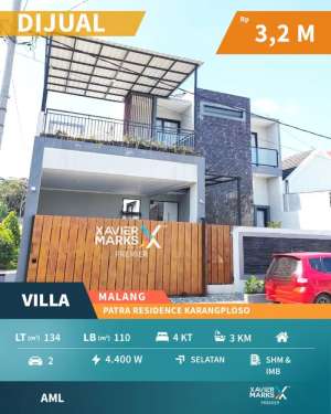 Rumah Full Furnish Ada Private Pool di Patra Residence Malang lokasi di Karangploso, tersedia melalui melalui situs Olx
