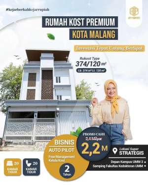 RUMAH KOS 20 KT20 KM FULL FURNISH DEPAN KAMPUS UMM KOTA MALANG lokasi di Dau, tersedia melalui melalui situs Olx