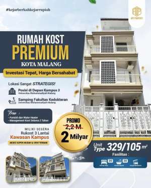 RUMAH KOS 3 LANTAI 20 KAMAR KOTA MALANG lokasi di Pakis, tersedia melalui melalui situs Olx