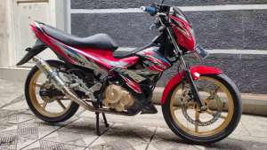 Jual bekas Suzuki satria Fu 150 facelift ful modif barter cucak Rowo sepasang,lokasi di Tanah Abang