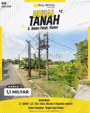 Tanah Industri dengan Akses Kontainer di Jl. Raden Patah, Klaten Utara lokasi di Klaten Selatan, tersedia melalui melalui situs Olx