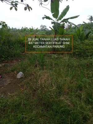 Tanah murah dangau strategis dekat dari jalan raya di Parung Bogor lokasi di Parung, tersedia melalui melalui situs Olx